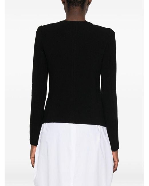 Emporio Armani White Zipped Blazer Jacket