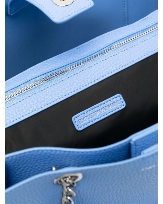 Emporio Armani Blue Logo-print Tote Bag