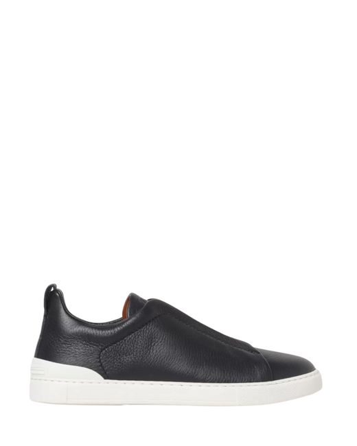 Zegna Blue Sneaker Triple Stitch for men