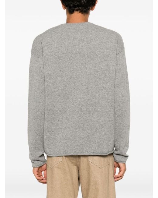 Extreme Cashmere Gray Cashmere Crewneck Sweater