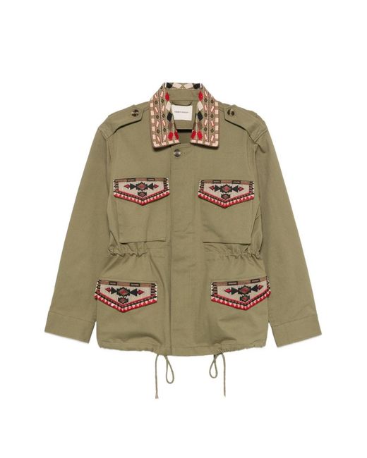 FRONT STREET 8 Green Cotton Jacket