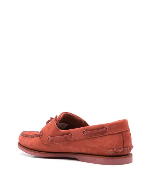 Timberland Red Classic 2 Eye Boat Shoe for men