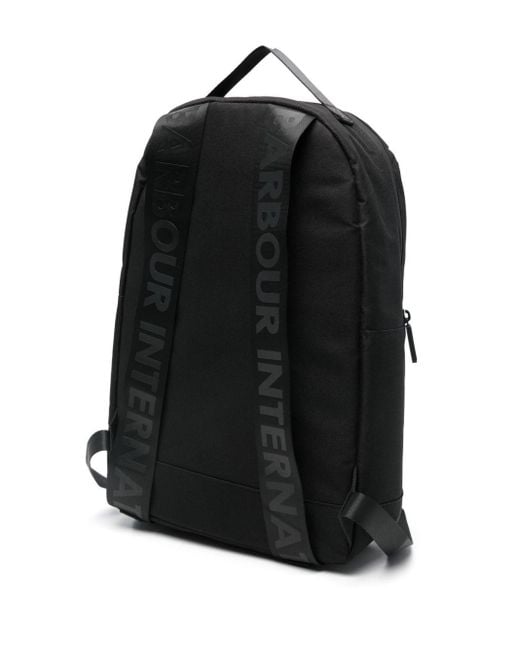 Barbour Black Knockhill Backpack for men