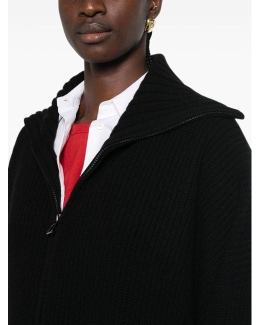 Frankie Shop Black Veda Wool Oversized Cardigan