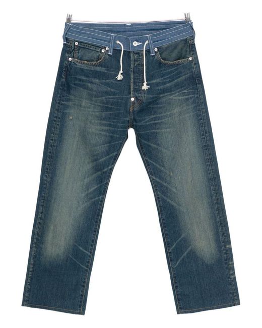 JUNYA WATANABE X LEVI'S JEANS Blue Denim Cotton Jeans for men