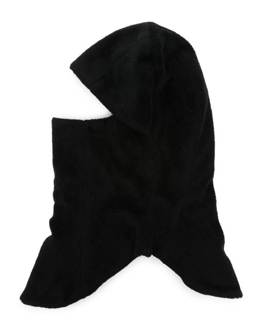 Post Archive Faction PAF Black Fleece-texture Zip-up Balaclava for men