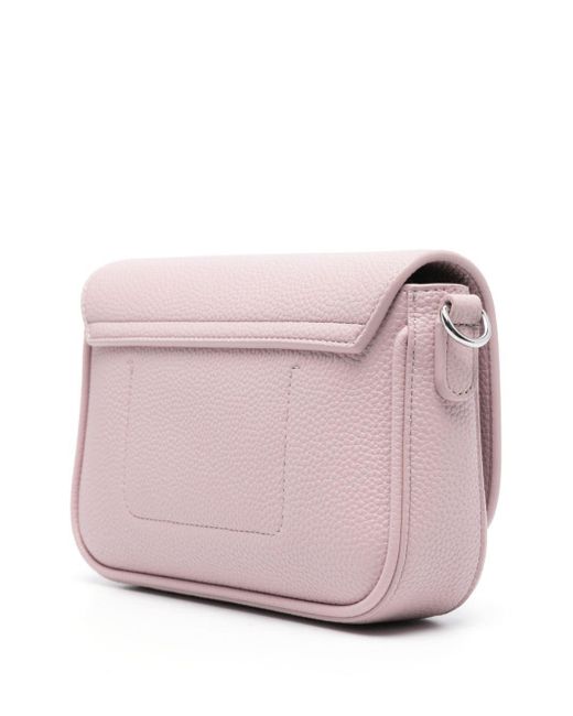 Emporio Armani Pink Logo-strap Crossbody Bag