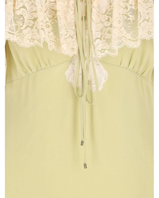 Chloé White Silk Long Dress