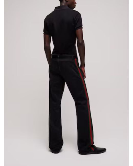 Gucci Black Technical Jersey Polo Shirt for men