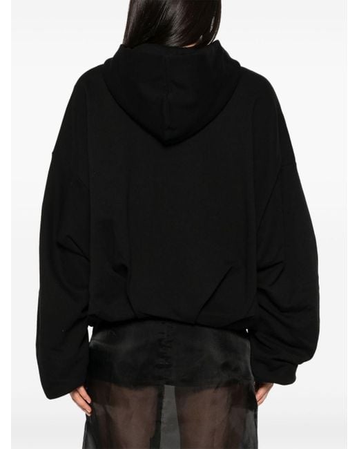 Dries Van Noten Black Hannett Cotton Hoodie