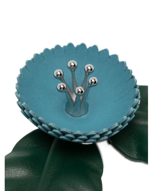Loewe Green Flower Pistil Pin