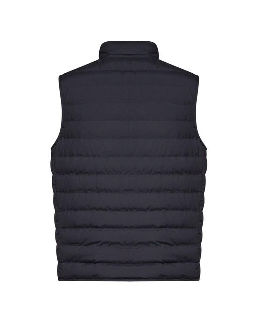 Brunello Cucinelli Blue Padded Vest Nylon for men