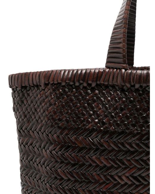 Manebí Black Medium Leather Tote Bag