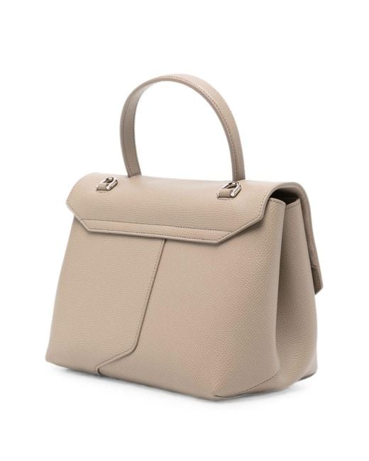 Emporio Armani Natural Medium Leather Handbag