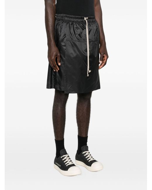 Moncler Black Nylon Midi Skirt