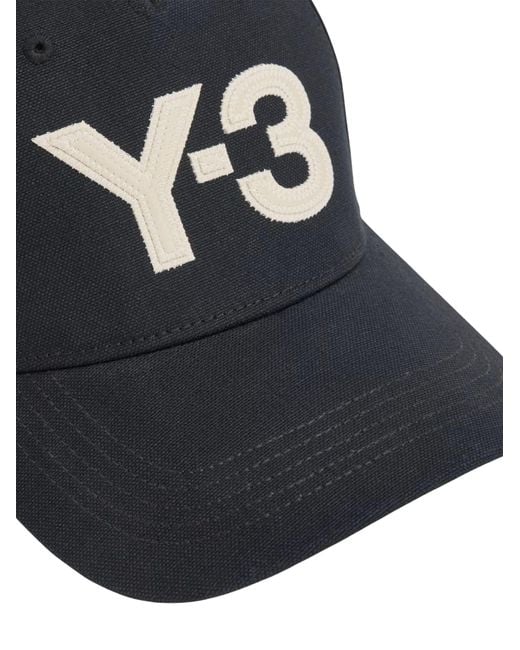 Y-3 Black Logo Hat for men