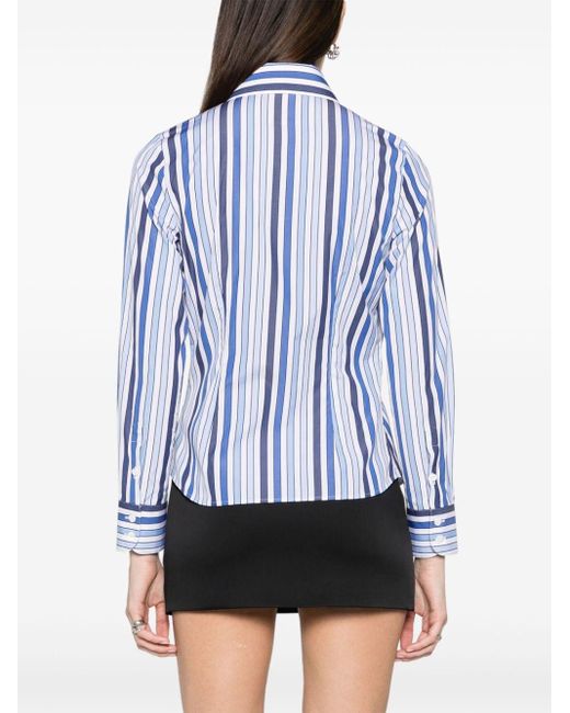 Vivienne Westwood Blue Striped Cotton Shirt