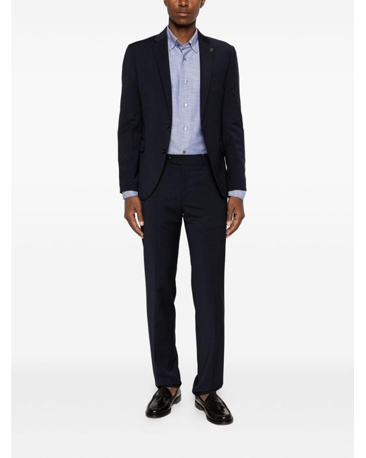 Brioni Purple Cotton Shirt for men