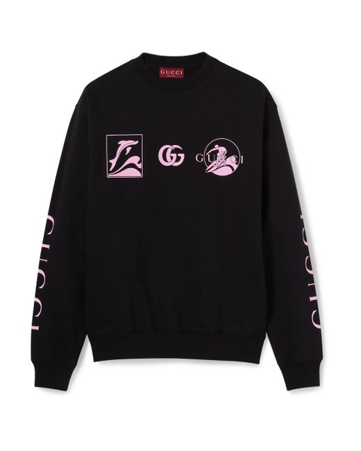 Gucci Black Sweatshirt With Print for men
