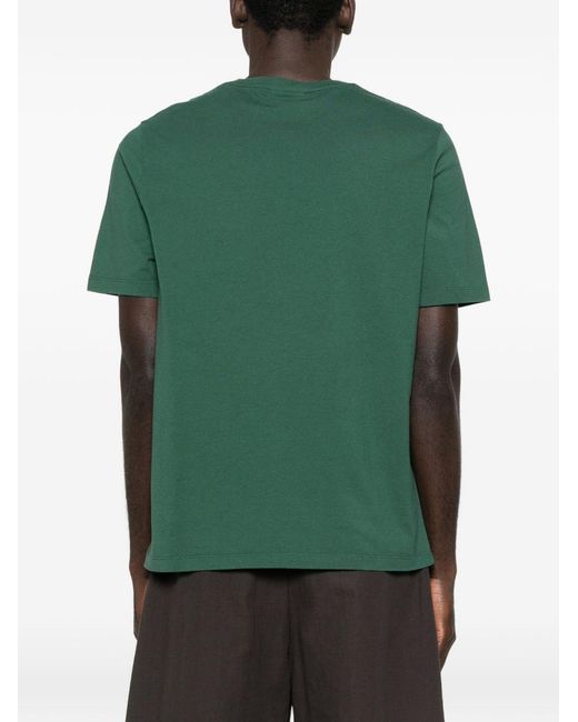 Maison Kitsuné Green Fox Head Cotton T-Shirt for men