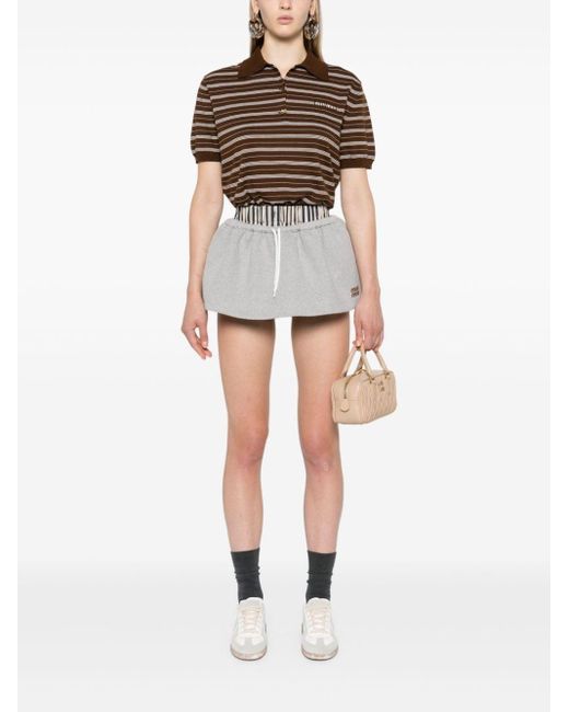 Gonna di Miu Miu in Gray