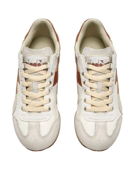 Diadora White Equipe Vela Sneaker for men