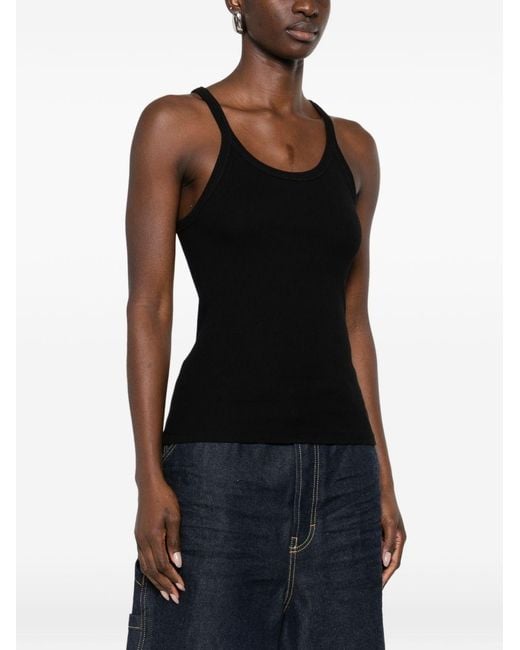 IRO Black Palisso Cotton Tank Top