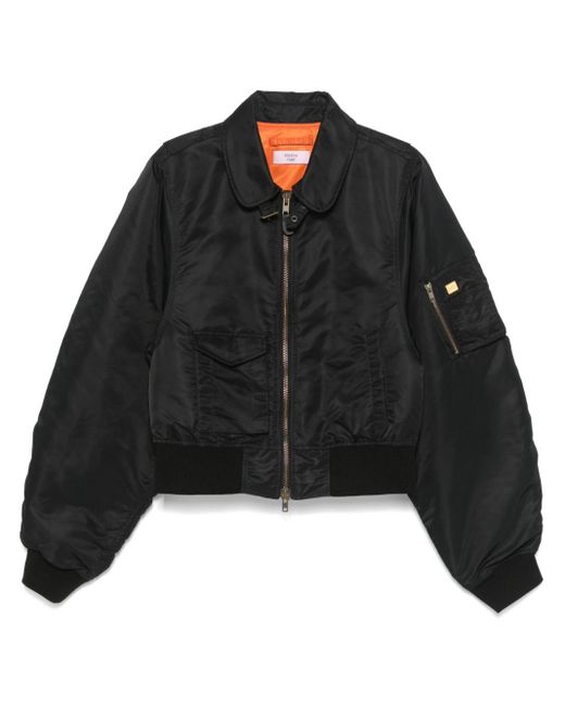 Martine Rose Black Shrunken Bomber Jacket