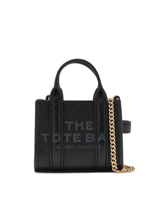 Mini Borsa The Nano Tote di Marc Jacobs in Black