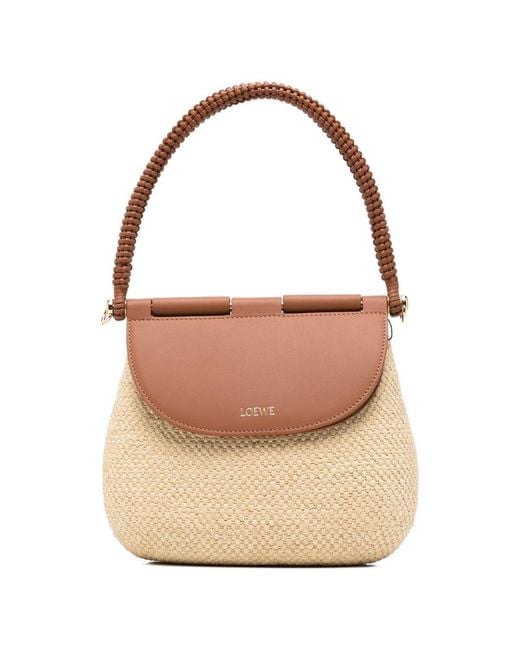Loewe Natural Paula's Ibiza Pescador Medium Rafia Handbag