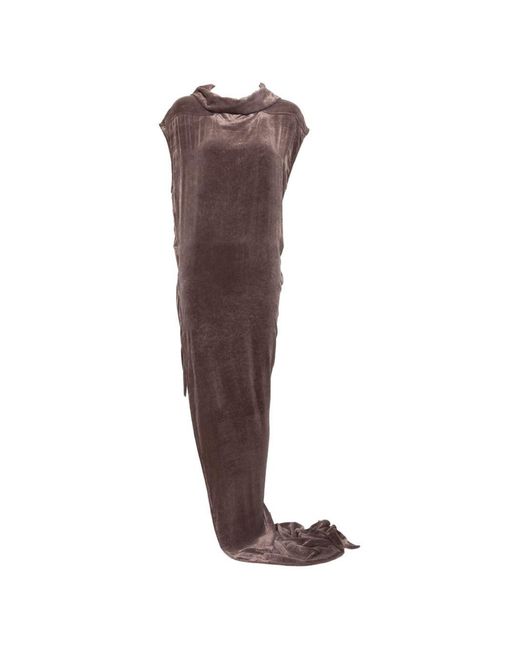 Rick Owens Brown Maxi Dress