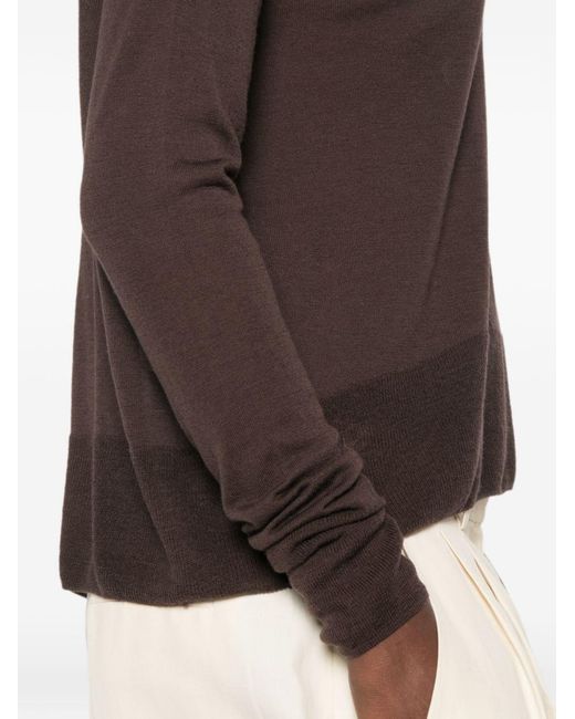 Closed Brown Wool Crewneck Sweater