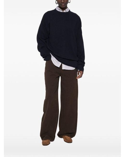 Extreme Cashmere Black Cashmere Crewneck Sweater