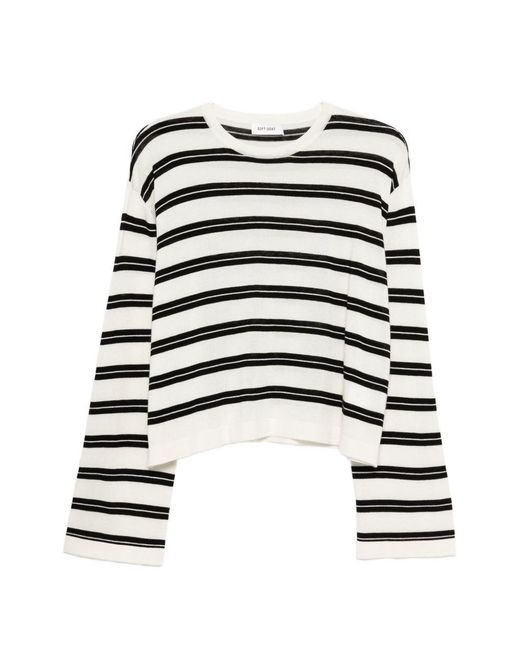 Soft Goat White Cashmere And Silk Blend Sweater