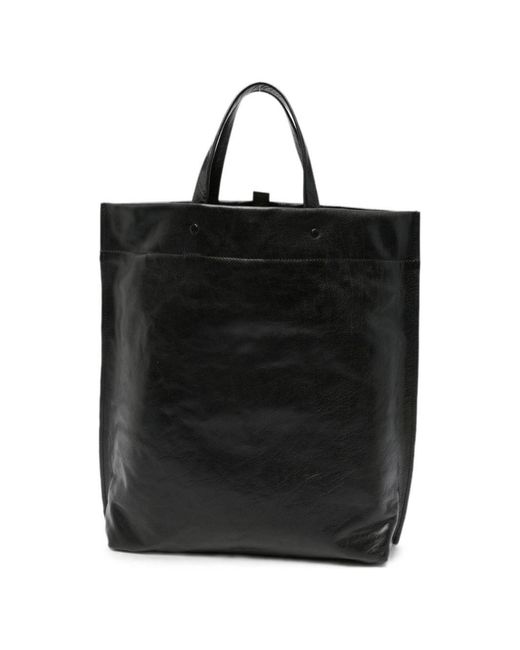 Lihann George Black Jani Leather Tote Bag