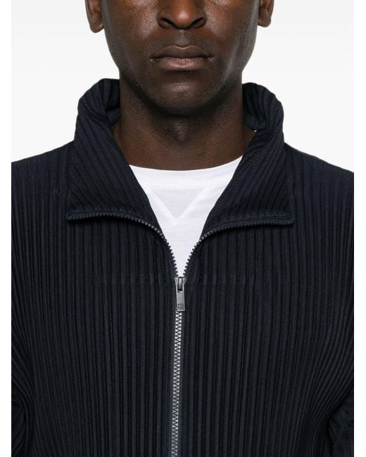 Homme Plissé Issey Miyake Blue Pleated Shirt for men