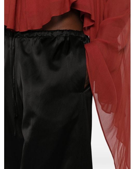 Dries Van Noten Black Puvis Straight Trousers