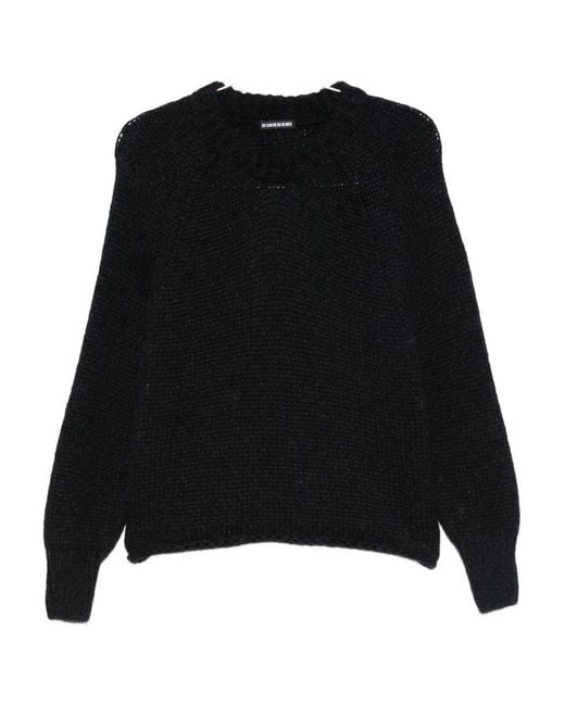 Susanne Bommer Black Wool Crewneck Sweater