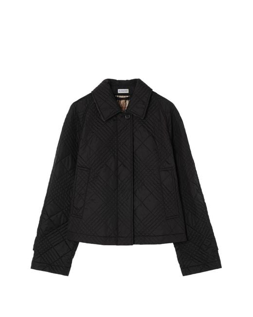 Burberry Black Nylon Quilted Jacket