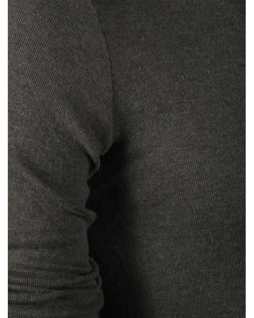 Rick Owens Gray T-Shirt Rib for men
