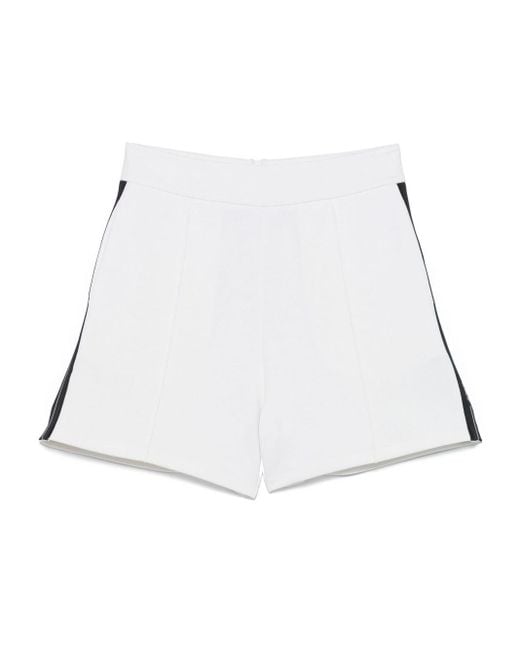 EA7 White Stripe-Trim Track Shorts