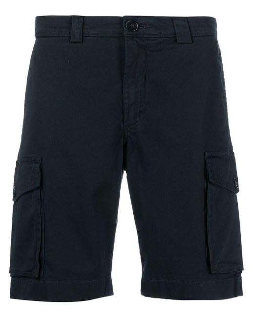 Woolrich Blue Side Cargo-pocket Shorts for men