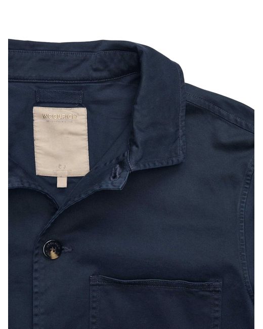 Woolrich Blue Chore Jacket for men