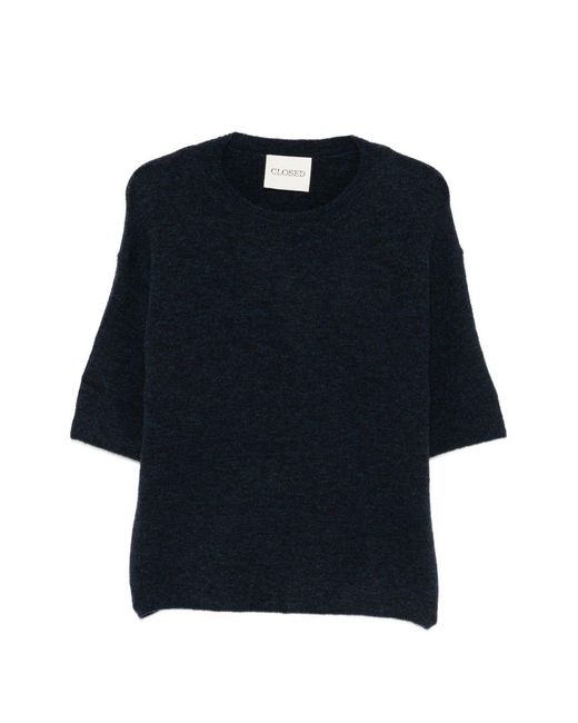 Closed Blue Wool Crewneck Sweater