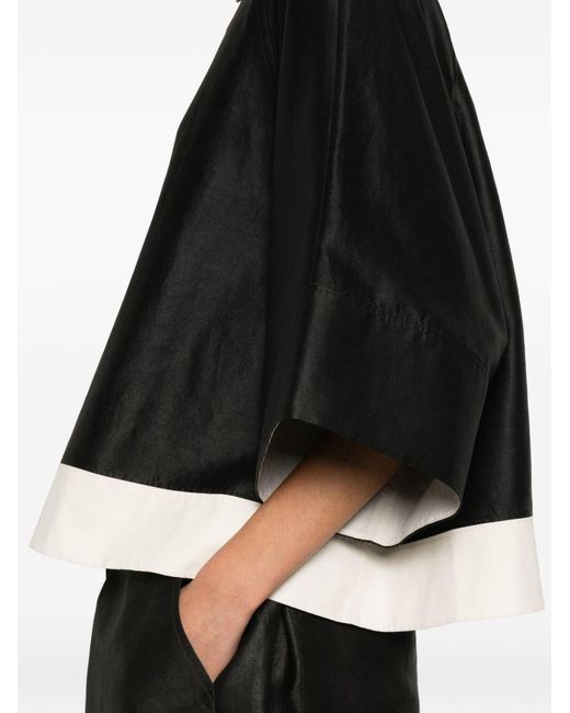 SOH Black Silk Blouse