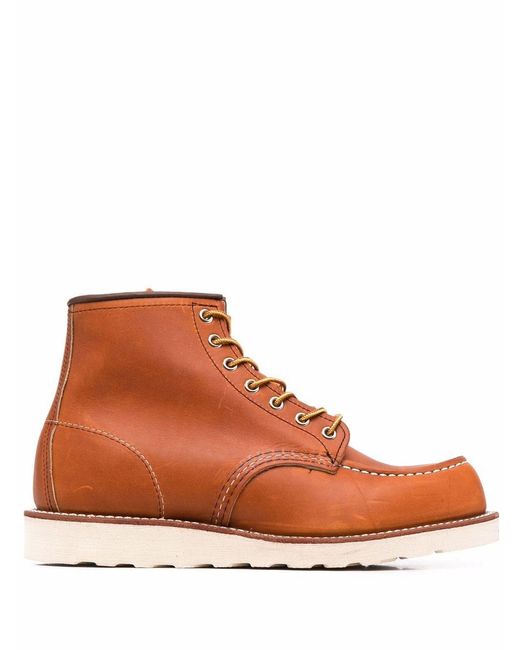 Red Wing Brown Wing Shoes Classic Moc Toe Oro Boots for men