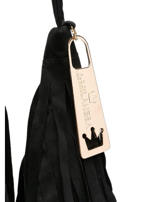 La Milanesa Black Aretha Small Shoulder Bag