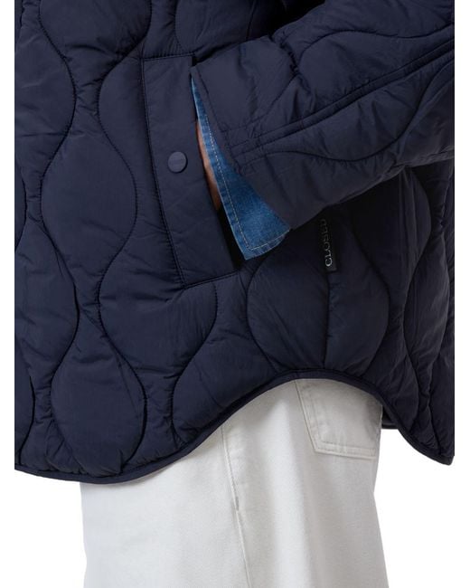 Closed Blue Quilted Nylon Blouson Jacket