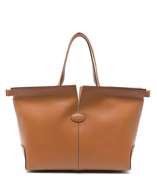 Borsa Di Bag Folio Piccola di Tod's in Brown