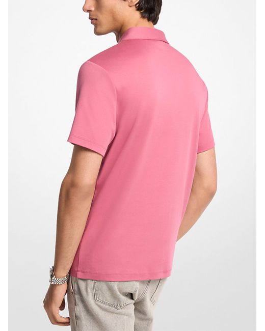 Michael Kors Pink Polo Shirt With Logo for men